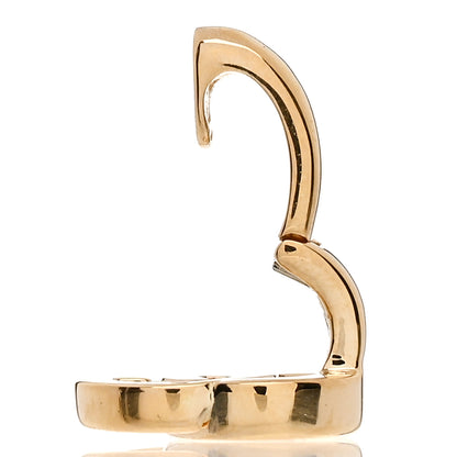 Gucci 18K Yellow Gold Double G Single Ear Cuff Earring 3 of 4