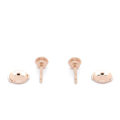 Cartier 18K Pink Gold Diamond MM D'Amour Earrings 4 of 5
