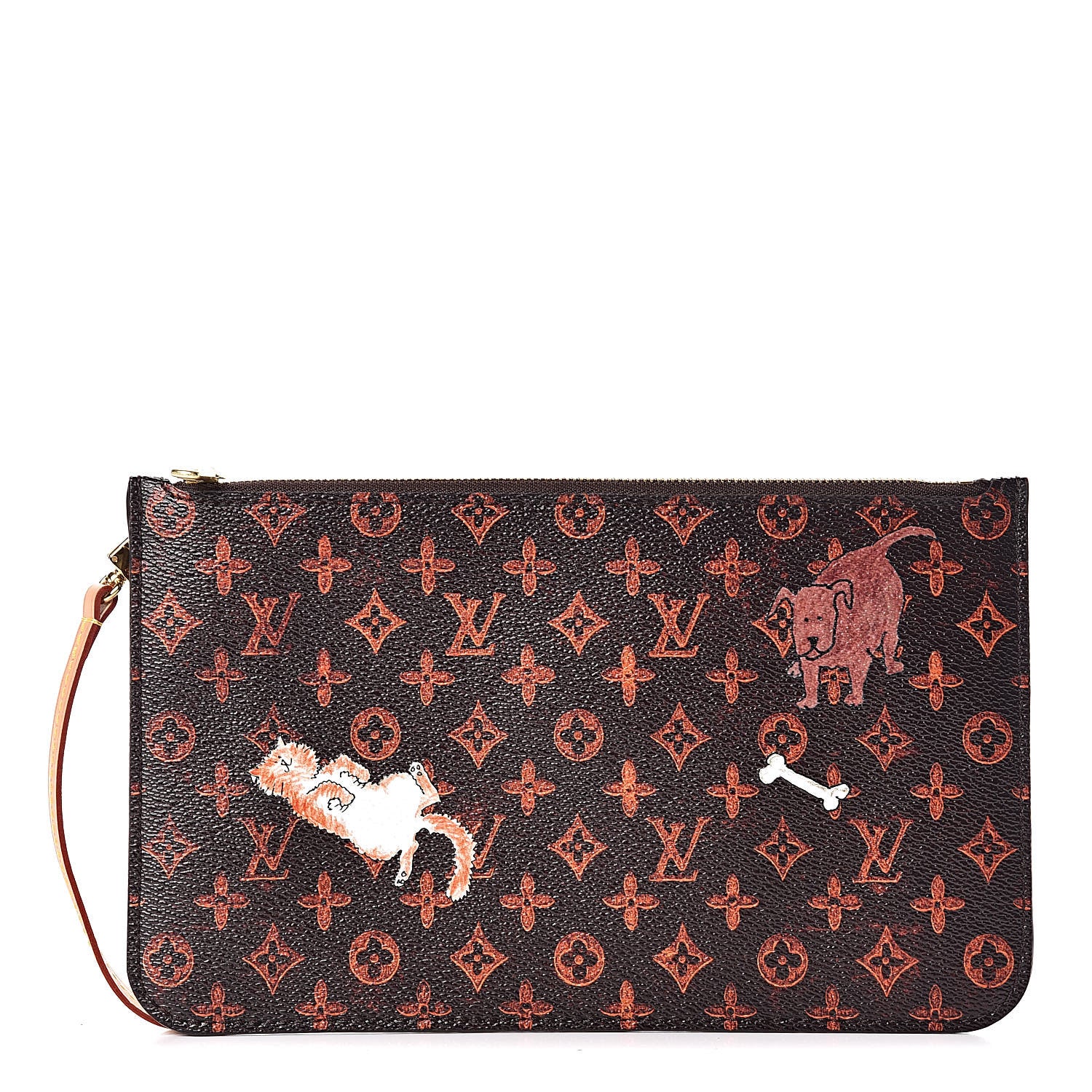 Louis Vuitton Catogram Neverfull MM GM Pochette Marron 1 of 7