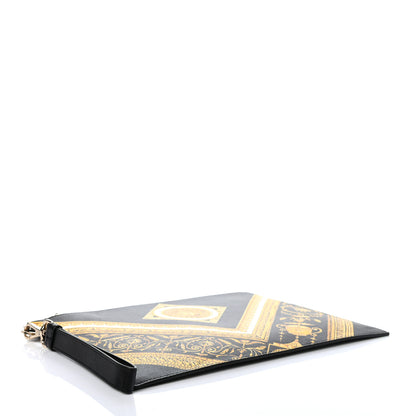Versace Saffiano Barocco Print Wristlet Black 4 of 6
