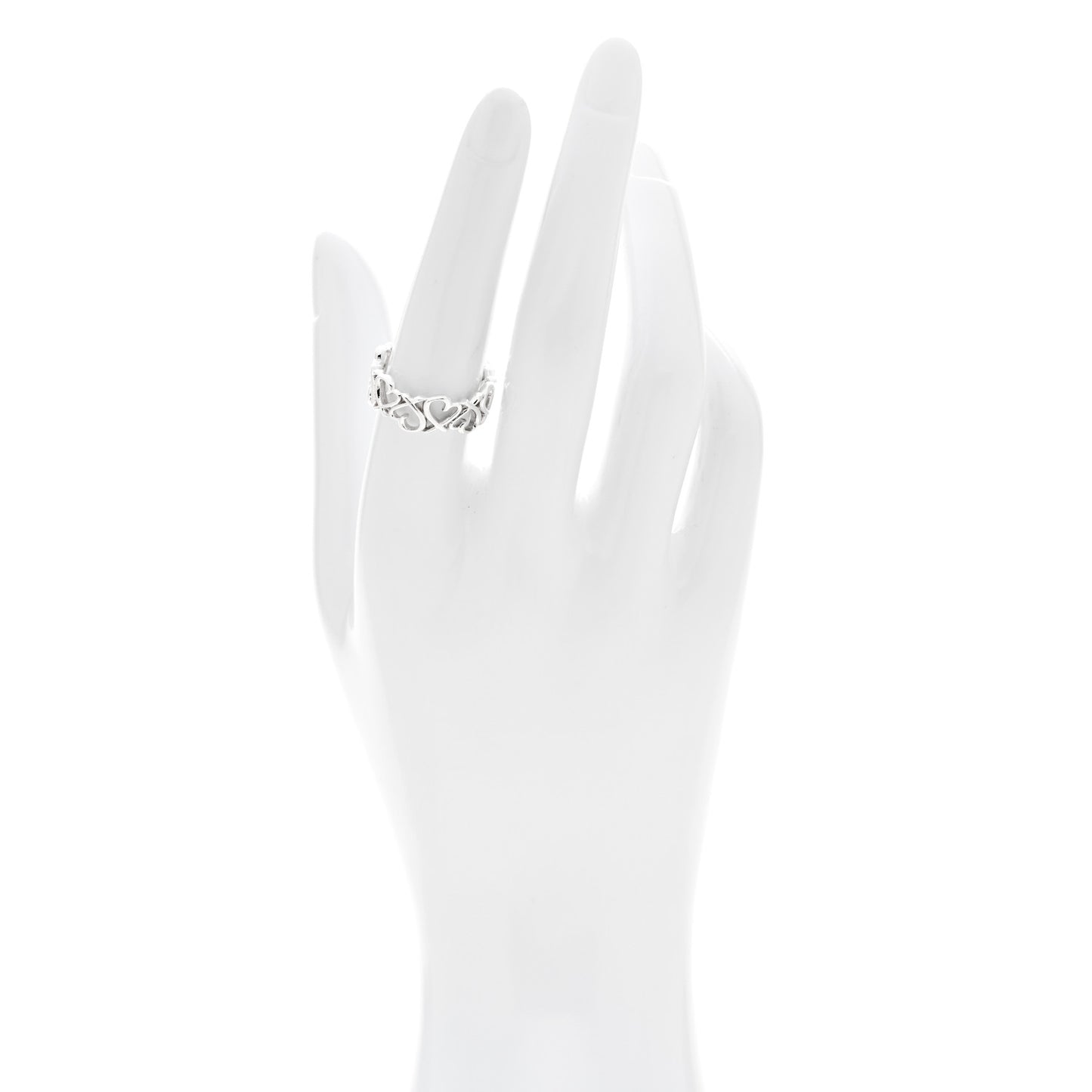 Sterling Silver Paloma Picasso Loving Heart Band Ring 54 6.75