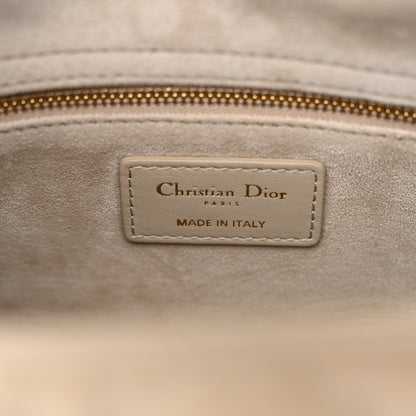 Christian Dior Lambskin Cannage Medium Lady Dior Sand 6 of 10