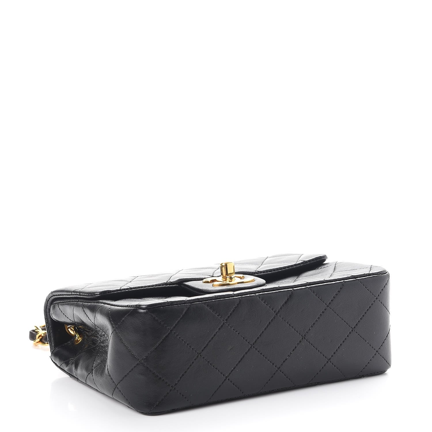 Chanel Lambskin Quilted Mini Square Flap Black 5 of 9
