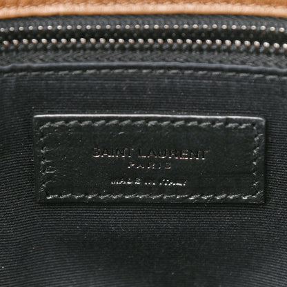 Saint Laurent Crinkled Calfskin Matelasse Monogram Medium Niki Chain Satchel Caramel 6 of 8
