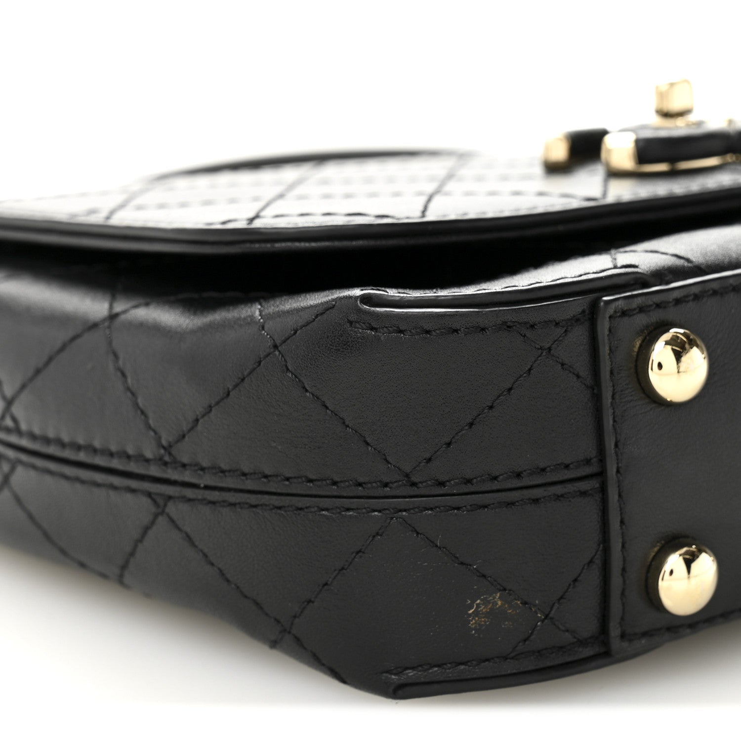 Chanel Calfskin Stitched Small Covered CC Flap Bag Black 16 of 21
