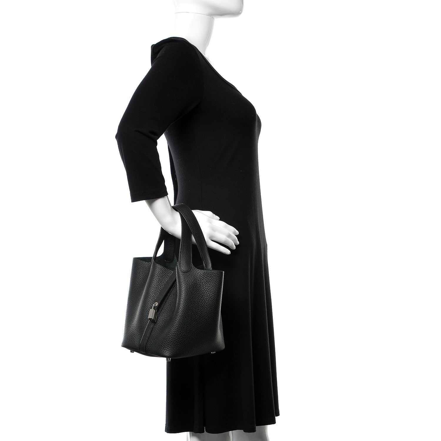 Hermes Taurillon Clemence Picotin Lock 18 PM Black 2 of 8
