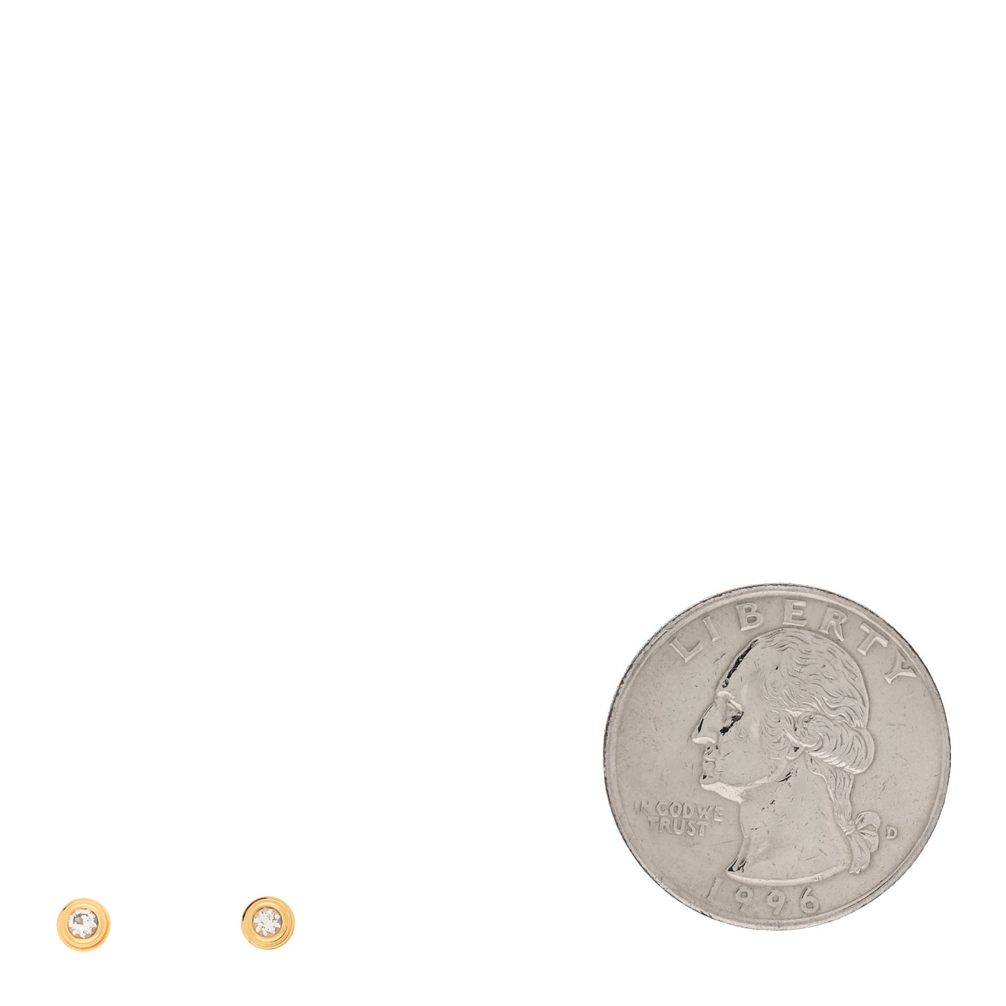 18K Yellow Gold Diamond XS D'Amour Earrings