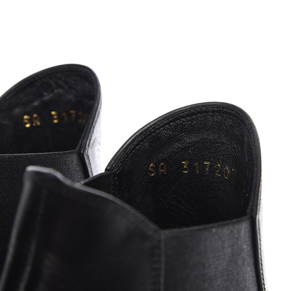 Saint Laurent Calfskin Classic Paris Ela 80 Ankle Boots 35.5 Black 6 of 10