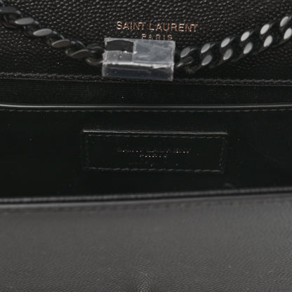 Saint Laurent Grain De Poudre Small Monogram Kate Satchel Black 6 of 9