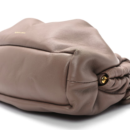 Mansur Gavriel Lambskin Cloud Mini Clutch Biscotto 9 of 9