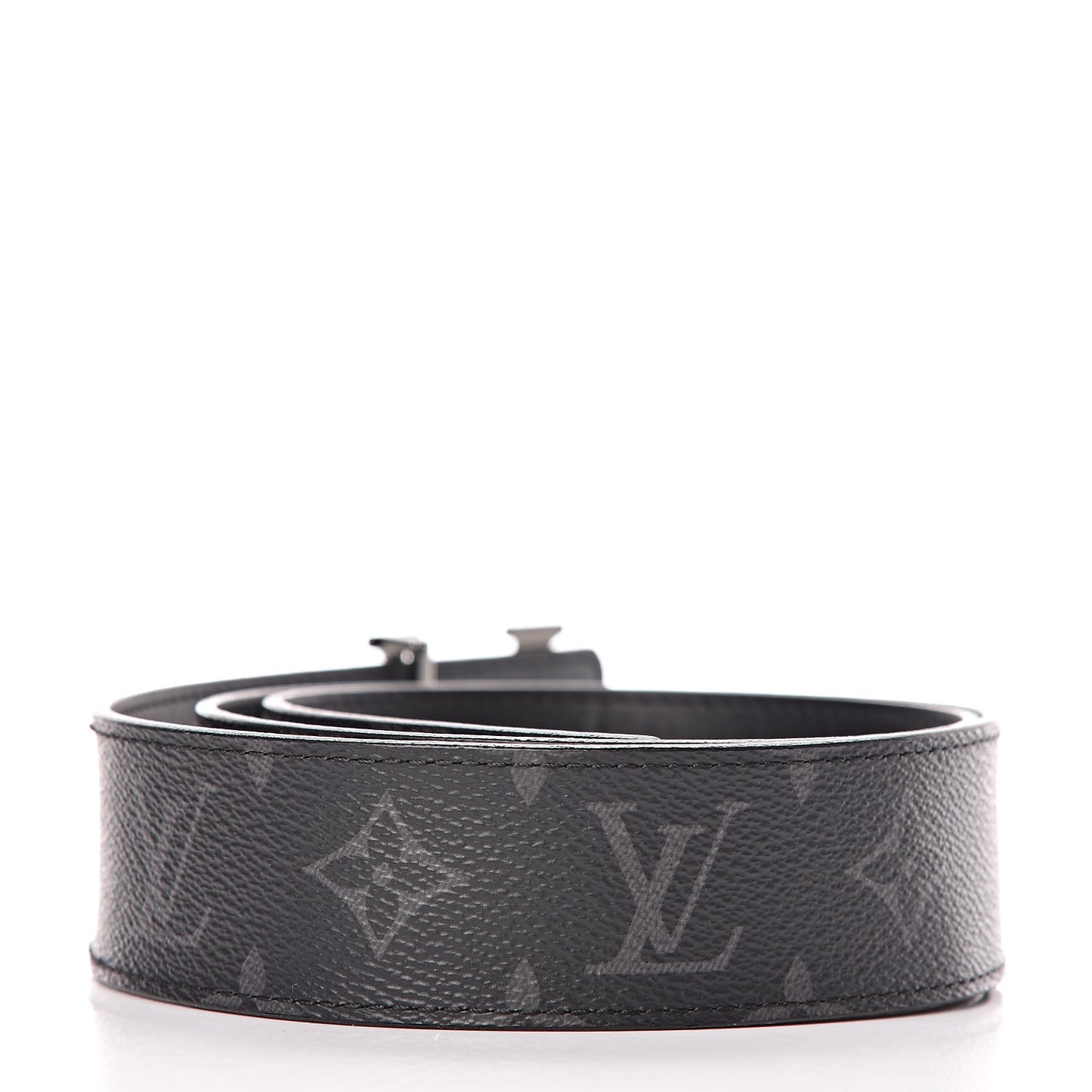 Monogram Eclipse Taigarama 40mm LV Initiales Reversible Belt 85 34 Black