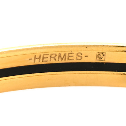 Hermes Enamel Printed Extra Narrow Bracelet 65 Craie 4 of 5