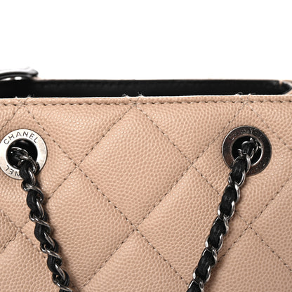 Chanel Caviar Quilted Small CC Bucket Bag Beige 8 of 10