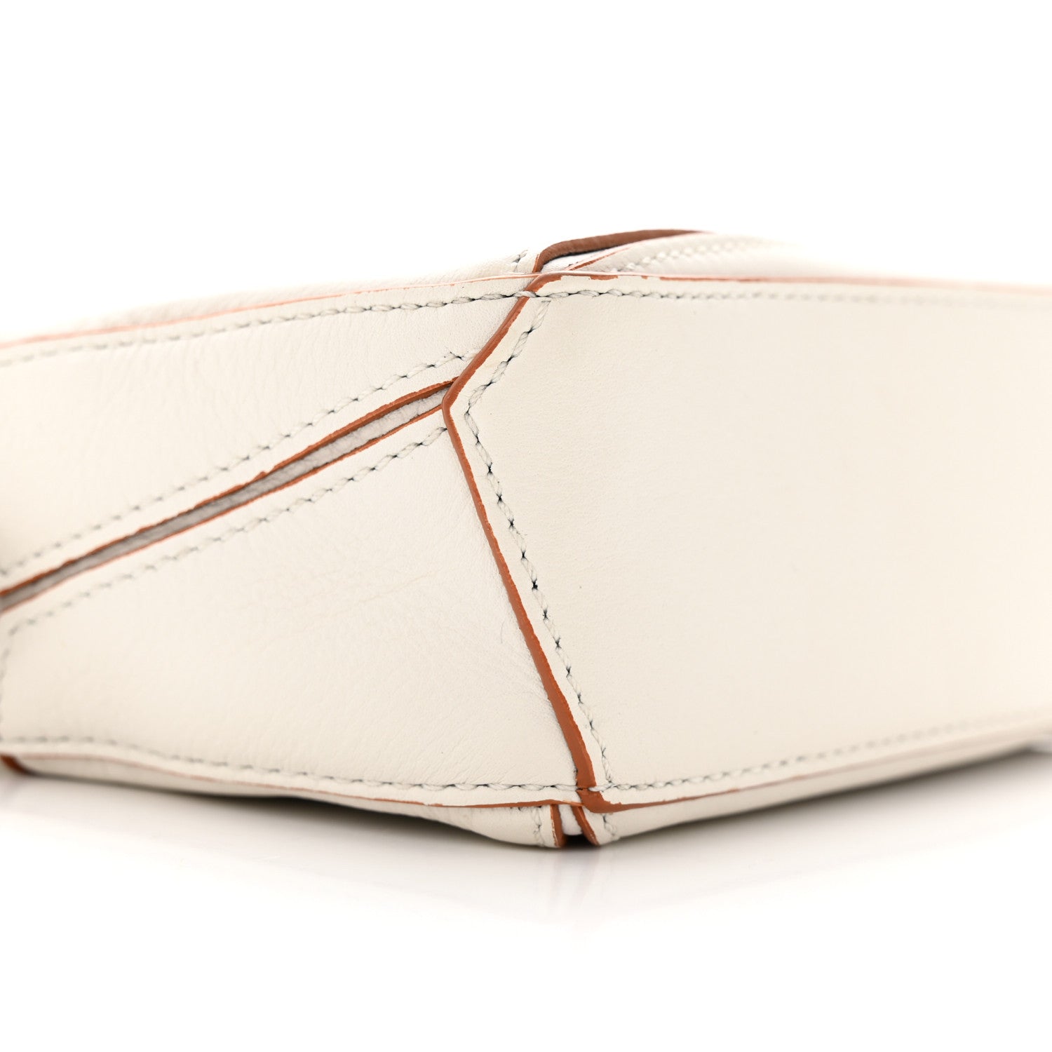 Loewe Calfskin Nano Puzzle Bag White 9 of 13