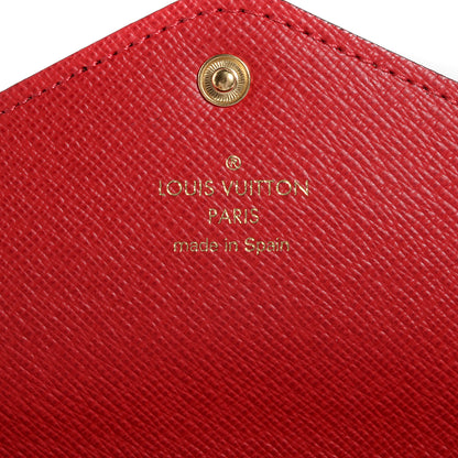 Louis Vuitton Damier Ebene Josephine Wallet Red 6 of 8
