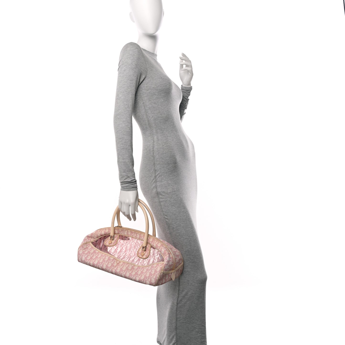 Monogram PVC Bowler Pink