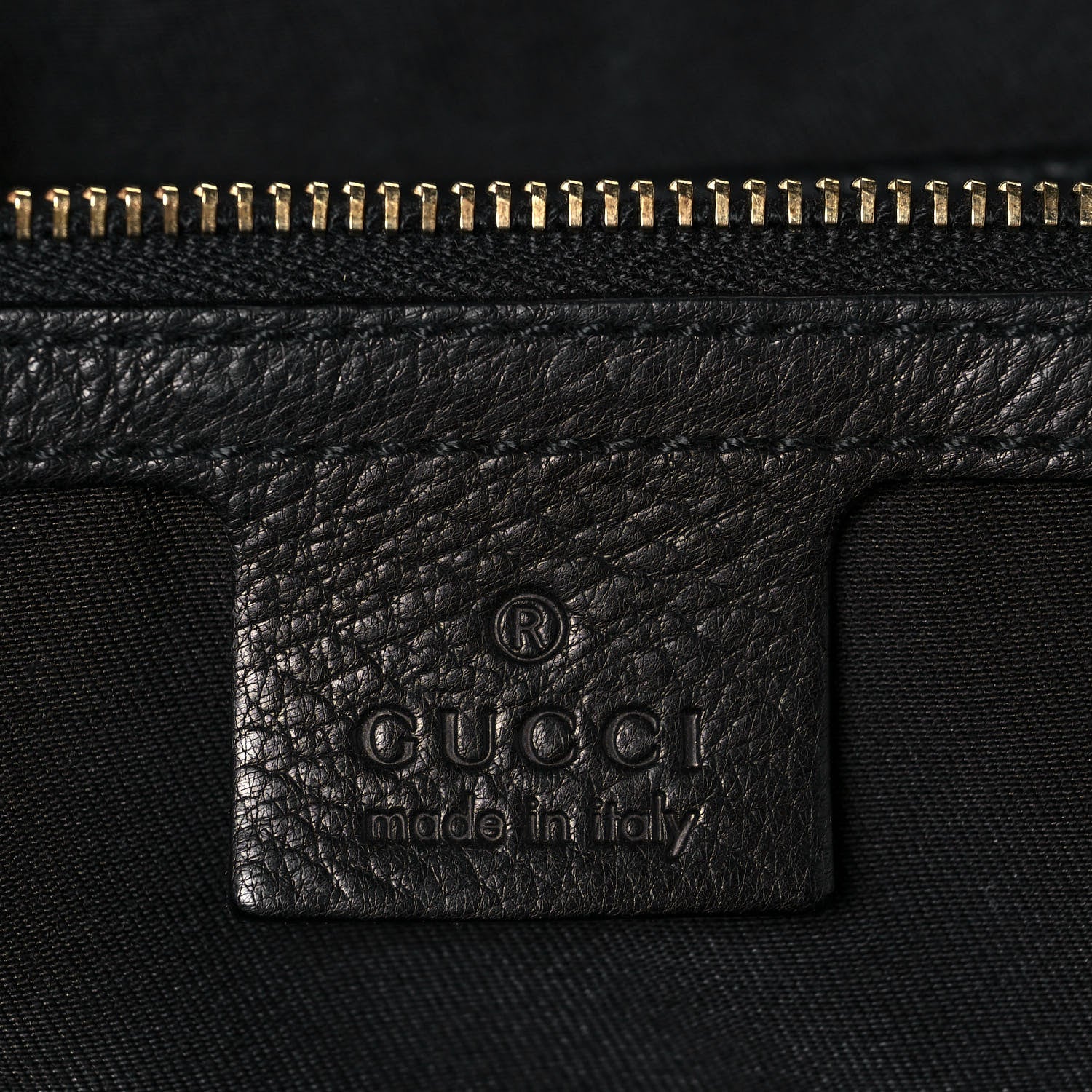 Gucci Goatskin Large Capri Bowler Black 6 of 13