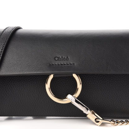 Chloe Suede Calfskin Mini Faye Shoulder Bag Black 9 of 9