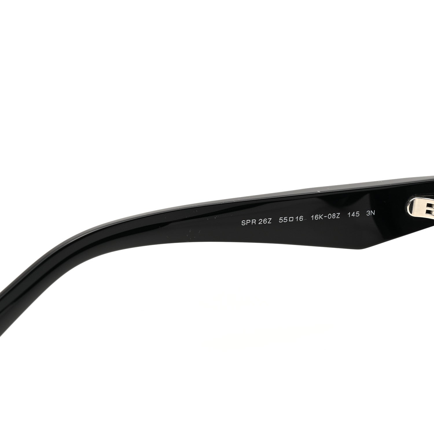 Prada Acetate Oval Sunglasses SPR 26Z Black 5 of 8