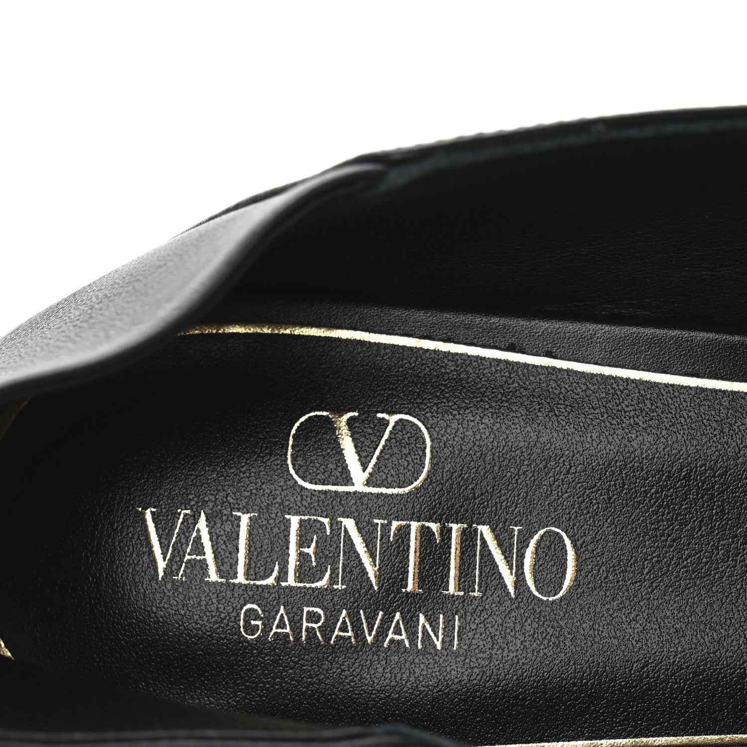Valentino Garavani Calfskin VLogo Locker Mary Jane Ballerina Flats 39 Black 8 of 10