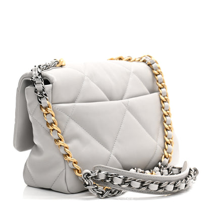 Chanel Lambskin Quilted Medium Chanel 19 Flap Grey 3 of 10