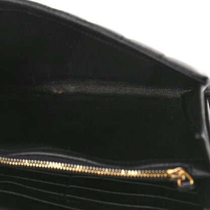 Saint Laurent Lambskin Matelasse Monogram Medium Vicky Chain Bag Black 5 of 10