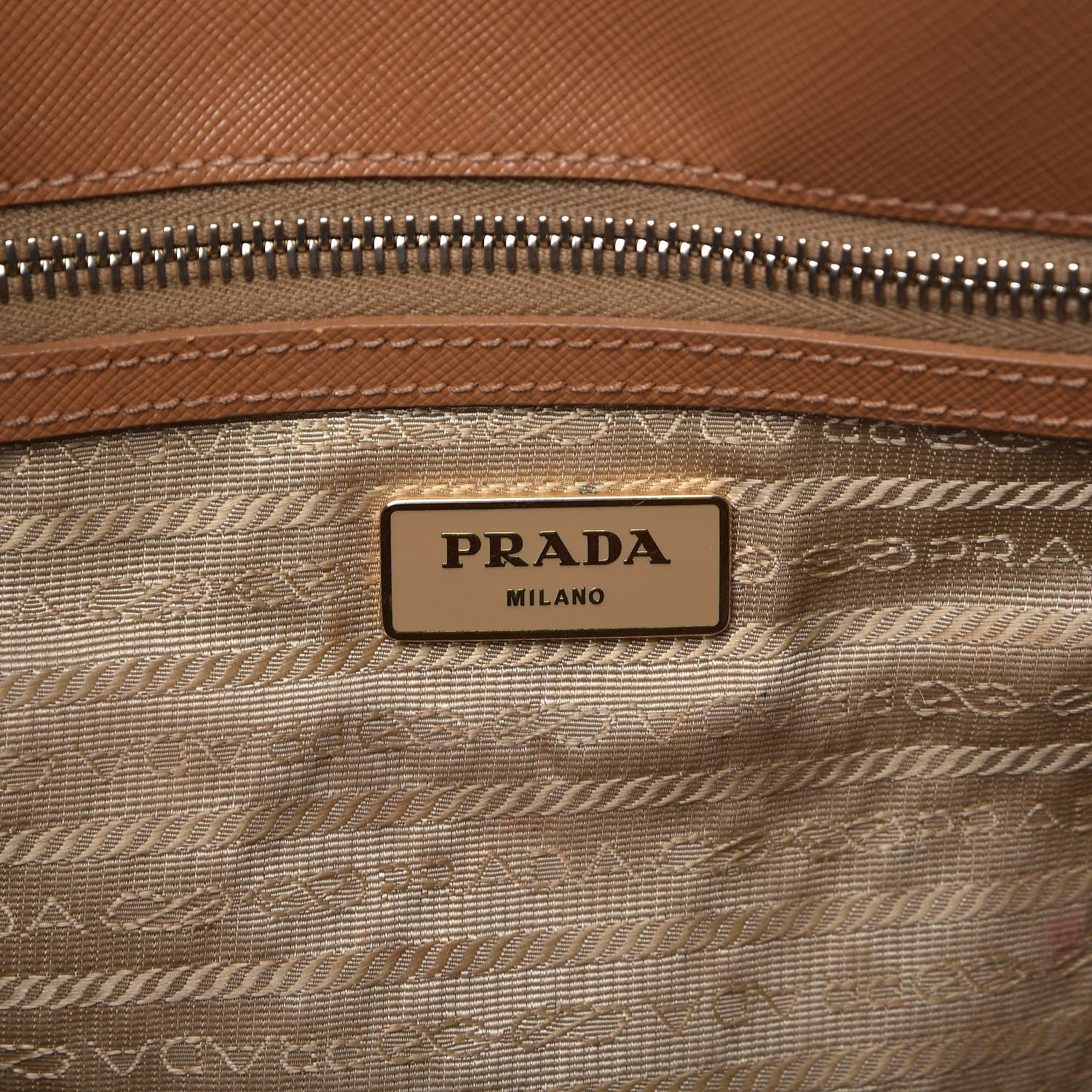 Prada Saffiano Lux Extra Large Galleria Double Zip Tote Caramel 6 of 18