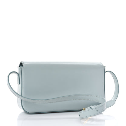 Celine Shiny Calfskin Triomphe Shoulder Bag Soft Blue 3 of 10