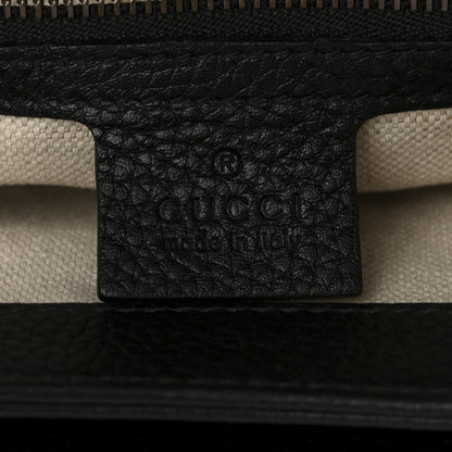 Gucci Cellarius Calfskin Feline GG Marmont Flap Shoulder Bag Black 6 of 10