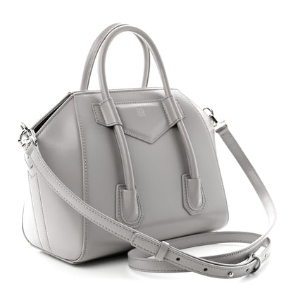 Givenchy Box Calfskin Mini Lock Antigona Shoulder Bag Medium Grey 3 of 10