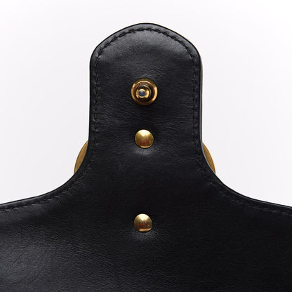 Gucci Calfskin Matelasse Small GG Marmont Shoulder Bag Black 11 of 14