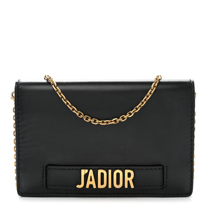 Christian Dior Calfskin J'Adior Wallet on Chain Pouch Black 1 of 13