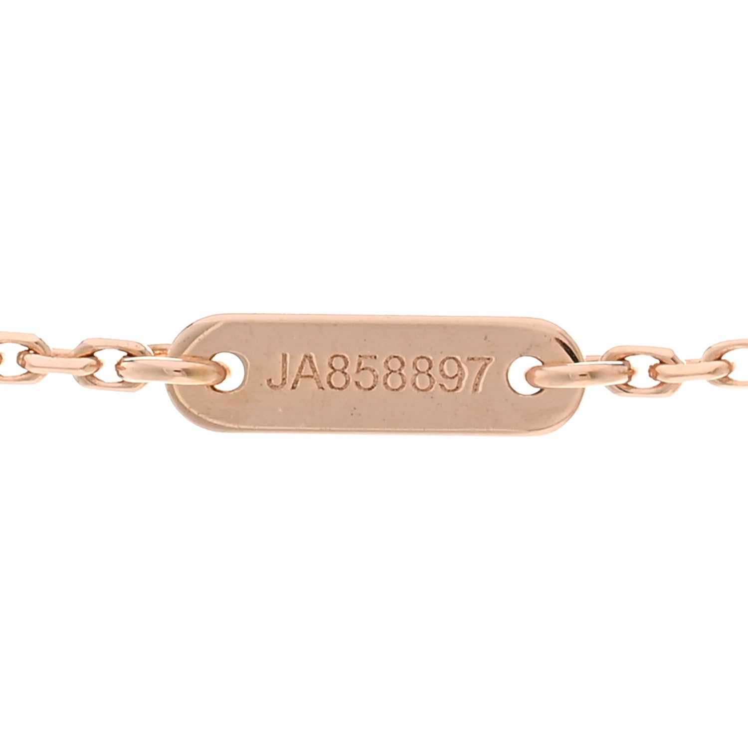 Van Cleef & Arpels 18K Rose Gold Carnelian Sweet Alhambra Pendant Necklace 5 of 6