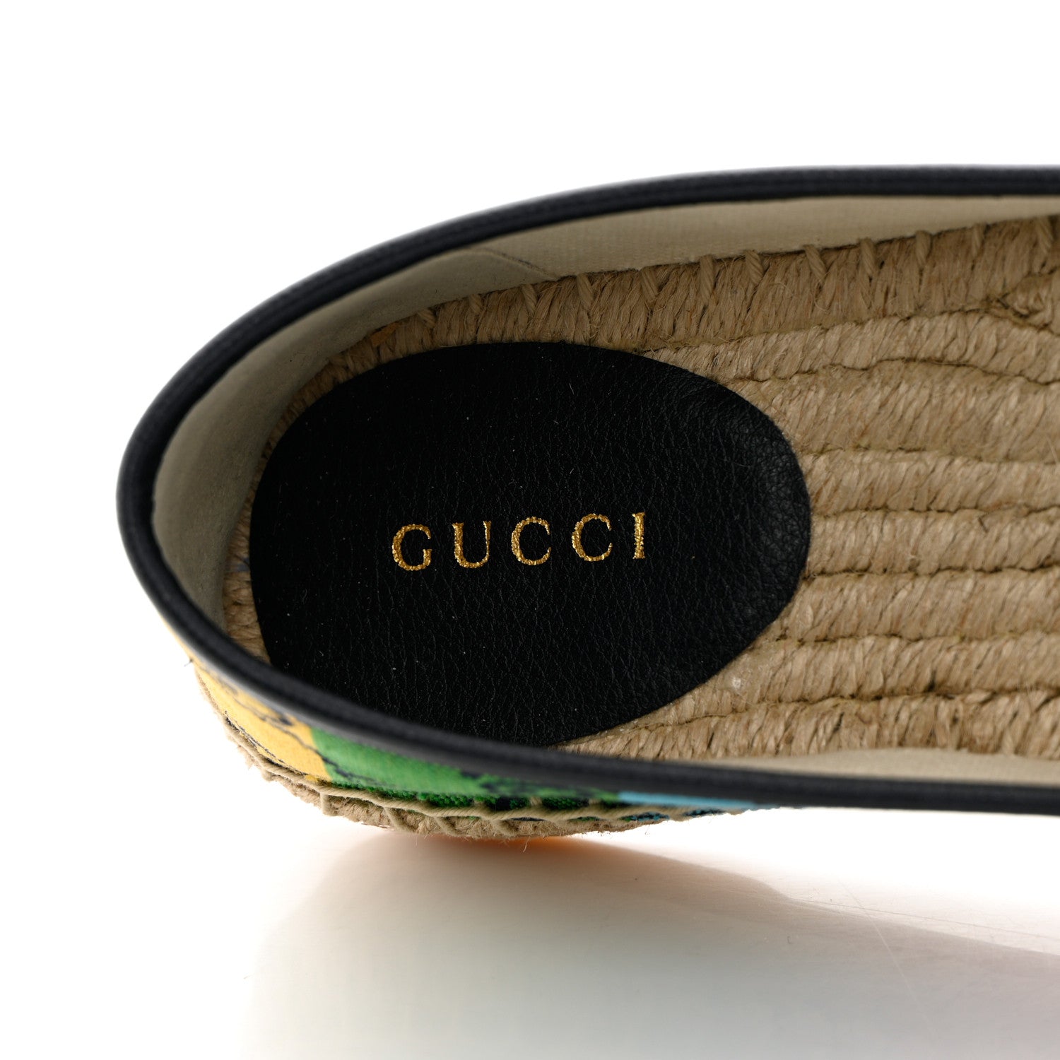 Gucci Monogram Multicolor Womens Espadrilles 36 Blue Rainbow Blue 7 of 9