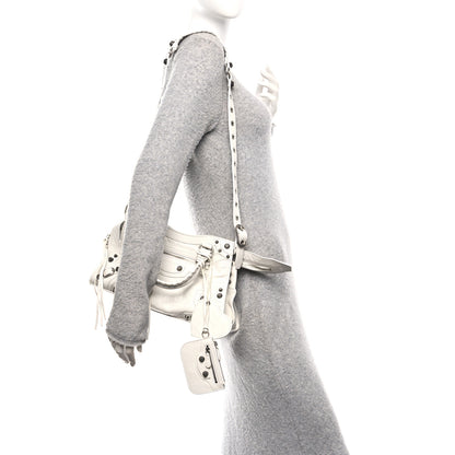 Balenciaga Agneau Arena Small Neo Cagole City Handbag Optic White 2 of 12