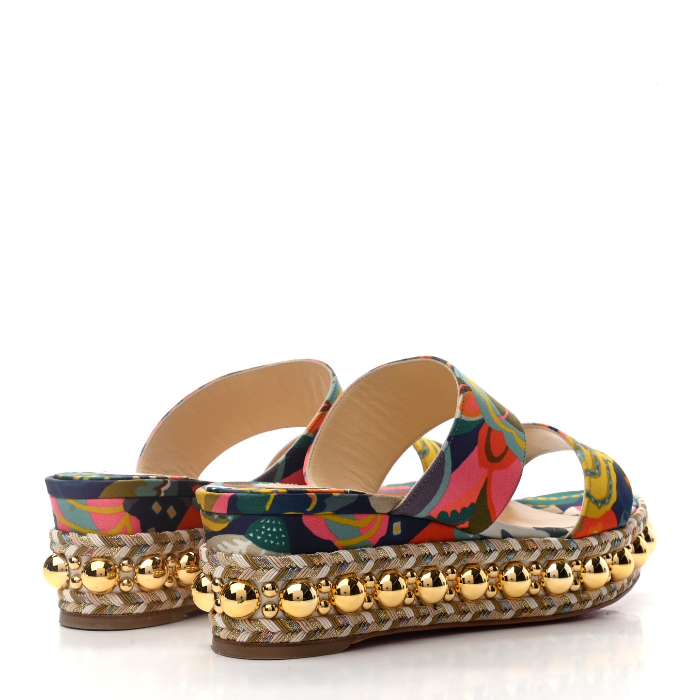 Satin Wallpaper Janitag 60 Platform Slide Sandals 36 Charlotte