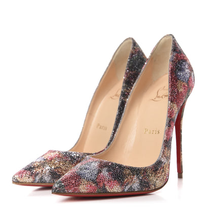 Christian Louboutin Glitter Pigalle Follies 120 Pumps 35.5 Multi 3 of 8