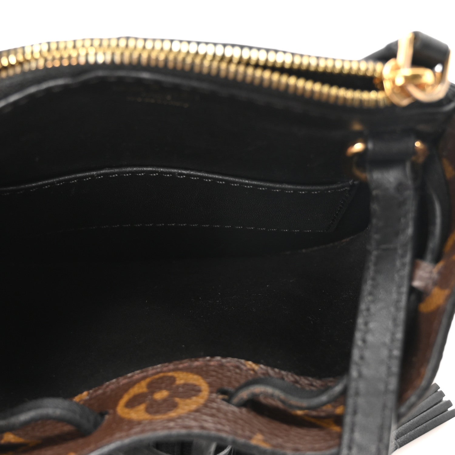 Louis Vuitton Monogram Fringed Mini Noe 5 of 9