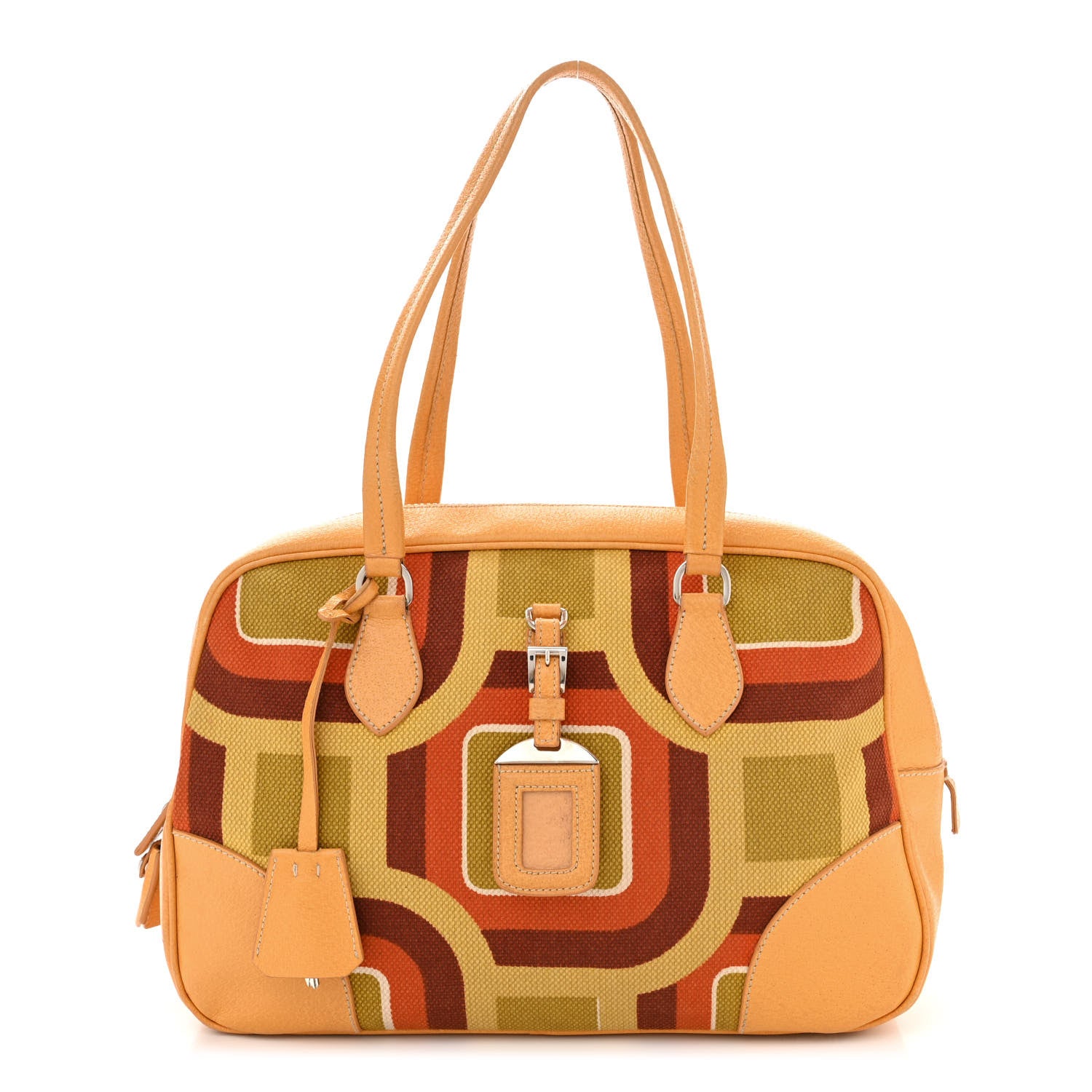 Prada Canvas Canapa St. Soho Bowler Bag Soleil 1 of 18