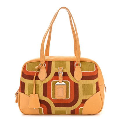 Prada Canvas Canapa St. Soho Bowler Bag Soleil 1 of 18