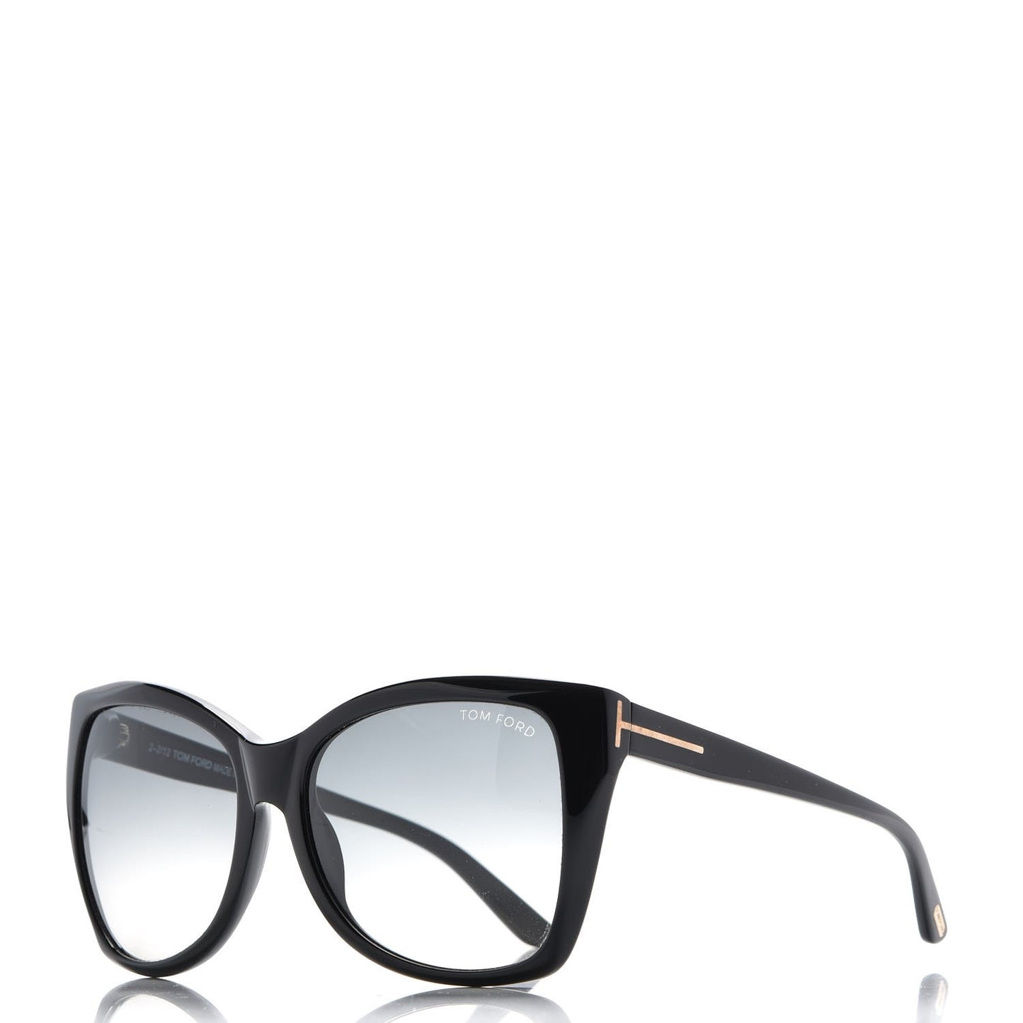Carli Oversize Square Cateye Sunglasses TF295 Black