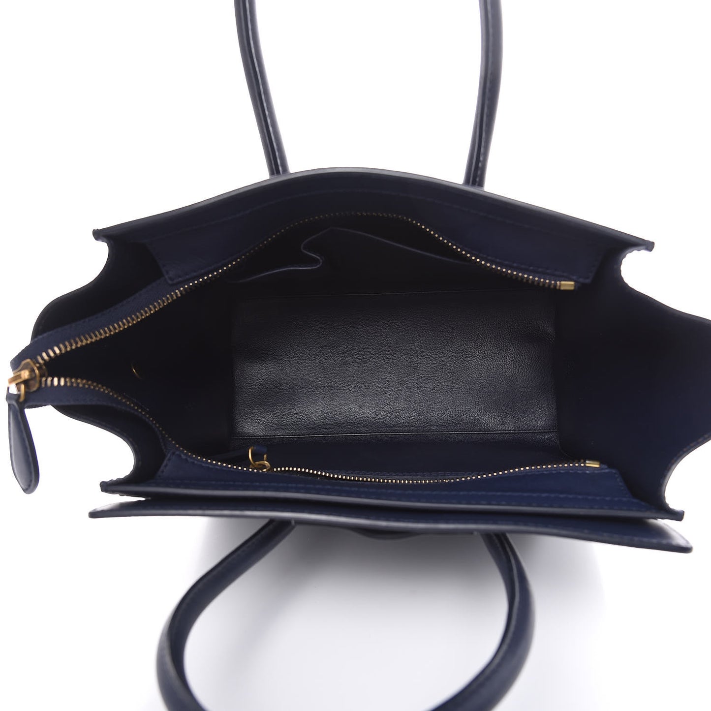 Smooth Calfskin Micro Luggage Navy Blue