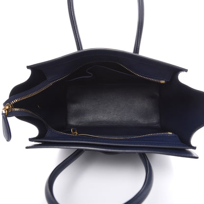 Celine Smooth Calfskin Micro Luggage Navy Blue 5 of 17
