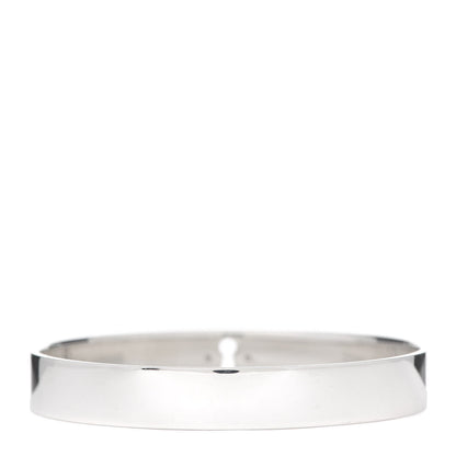 Tiffany Sterling Silver Diamond Narrow Locks Bangle Bracelet 3 of 4