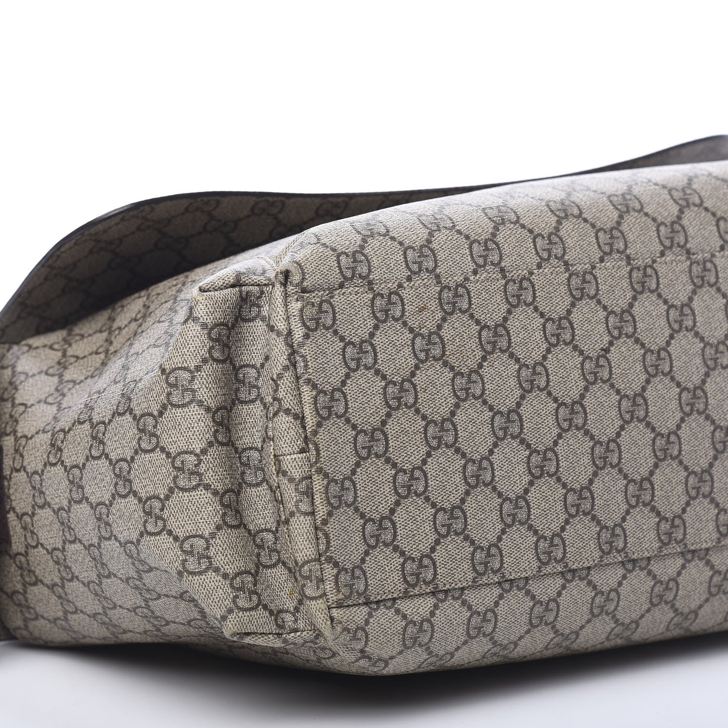 Gucci GG Plus Monogram Messenger Diaper Bag Dark Brown 11 of 12