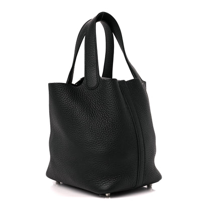 Hermes Taurillon Clemence Picotin Lock 18 PM Black 4 of 10