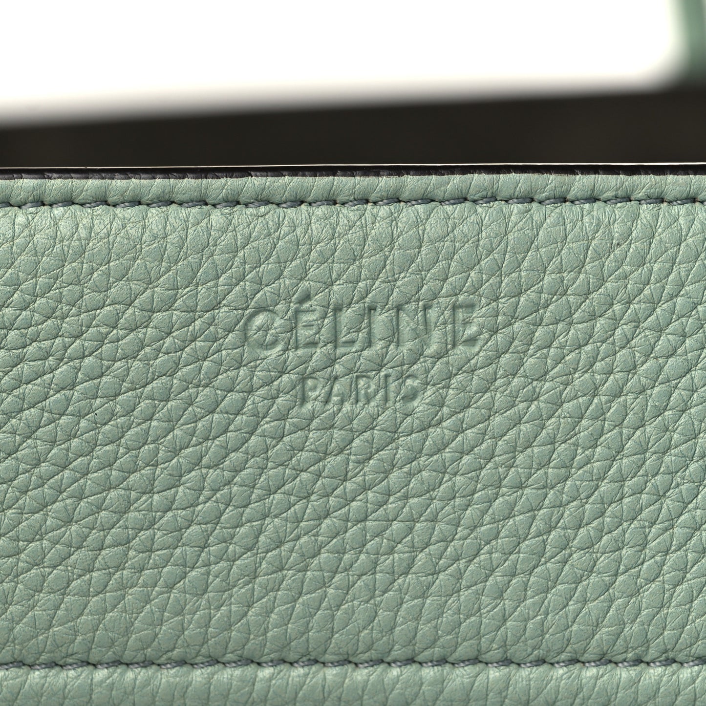 Baby Grained Calfskin Medium Phantom Luggage Jade