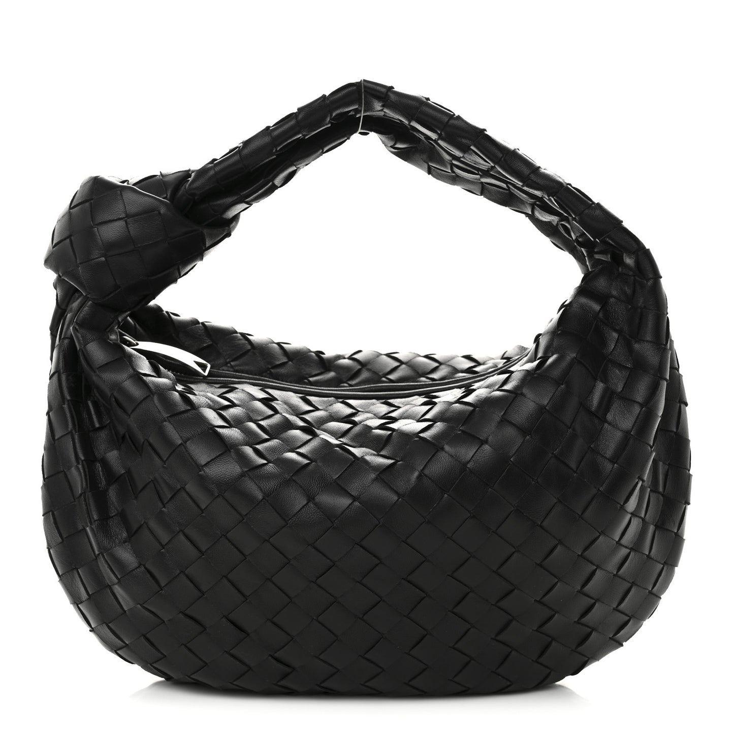 Nappa Intrecciato Teen Jodie Hobo Black