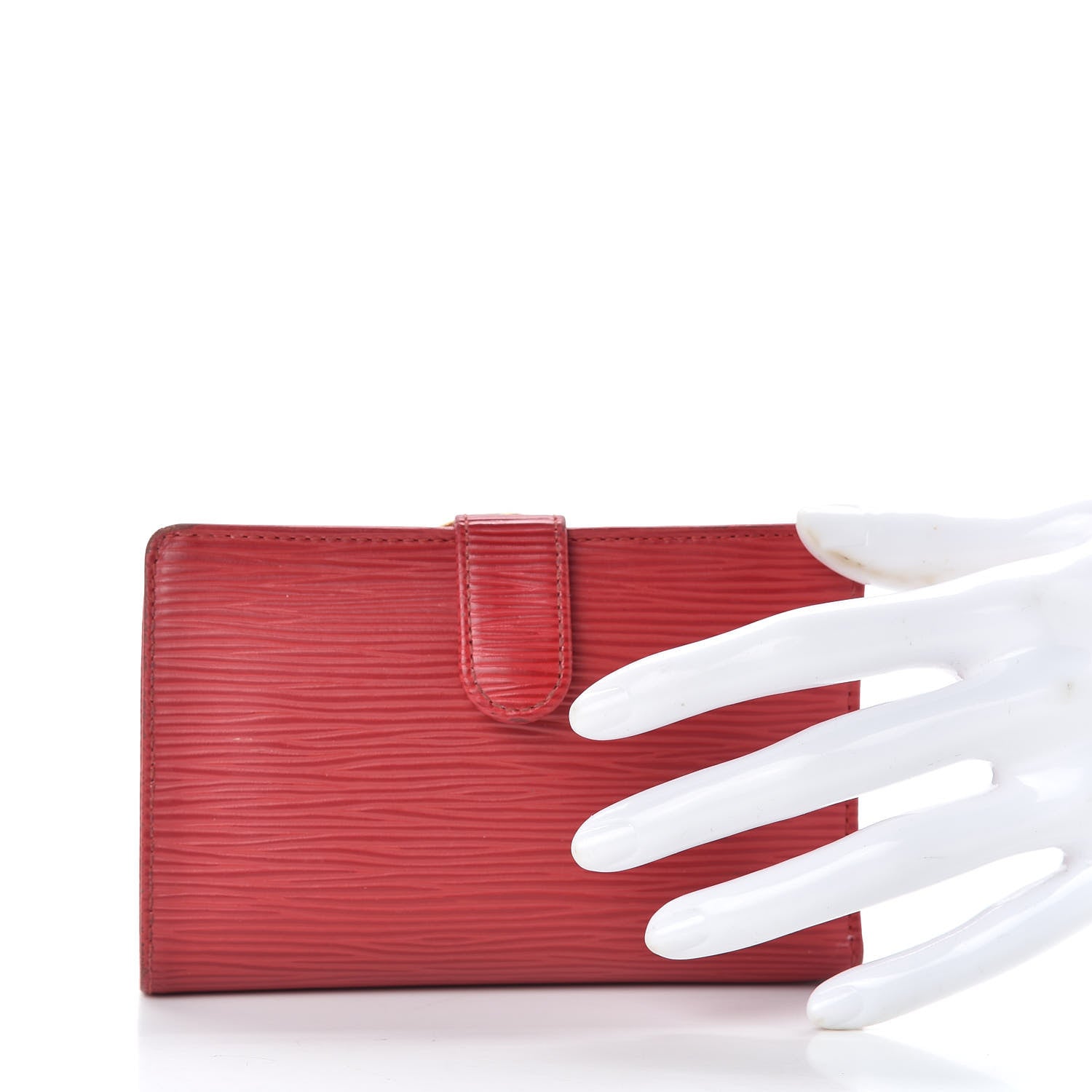 Louis Vuitton Epi French Purse Wallet Castillan Red 2 of 9