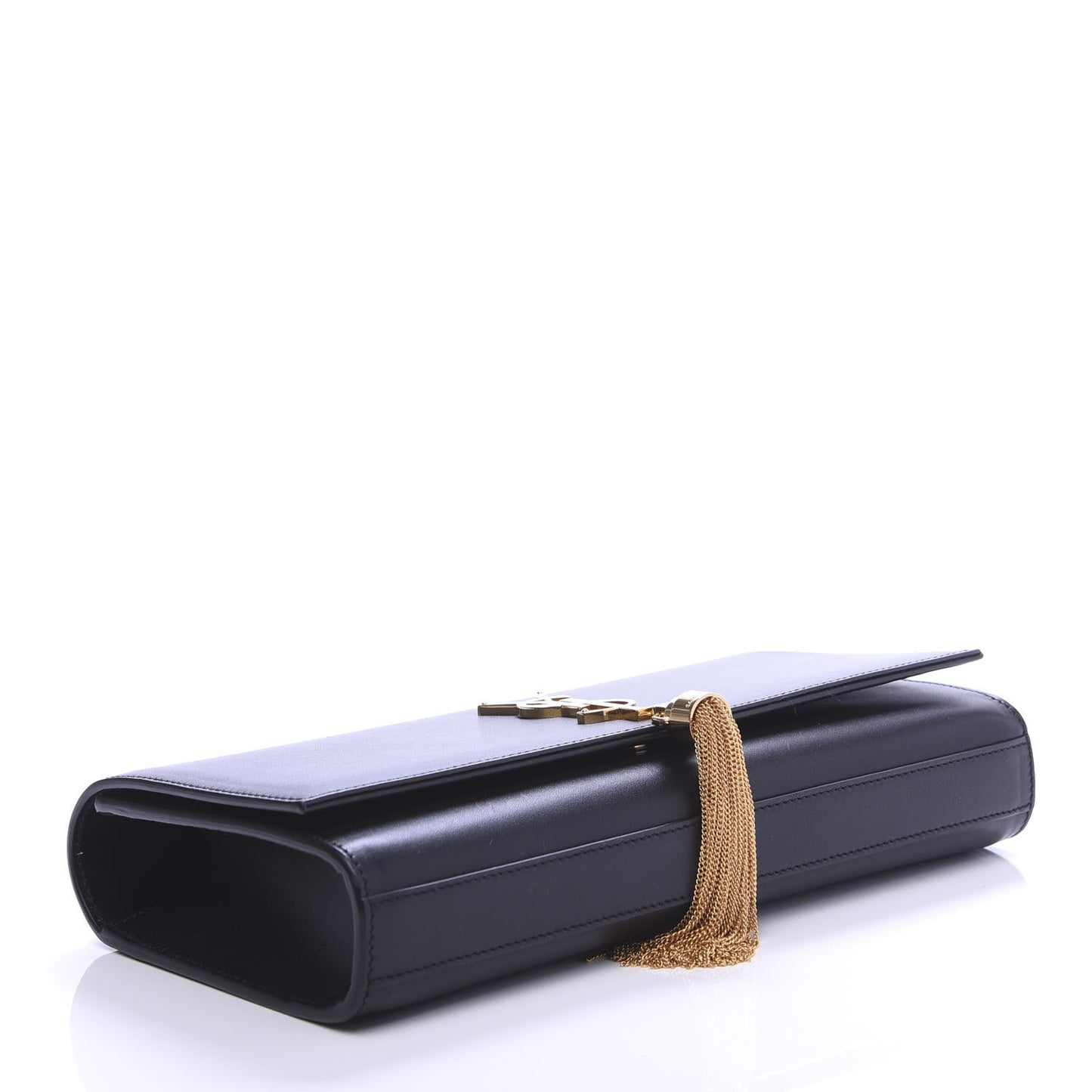 Calfskin Classic Monogram Tassel Clutch Black